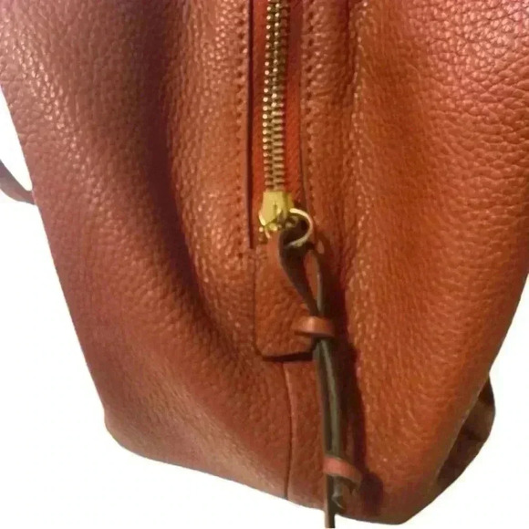 VINCE CAMUTO pebbled leather shoulder bag VV-BRANN-TO Moroccan clay - Picture 5 of 16